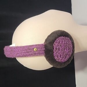 NWT Ugg Purple 'Nyla' Crochet Earmuffs/Headphones